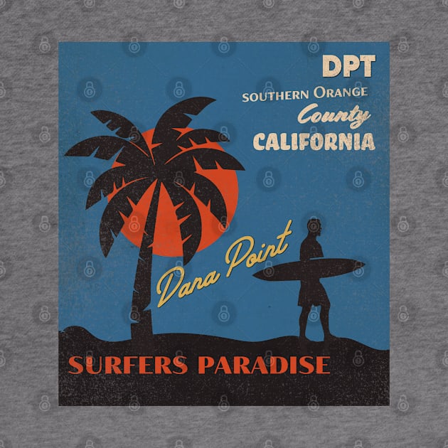 Dana Point California surf Vintage by Alexander Luminova